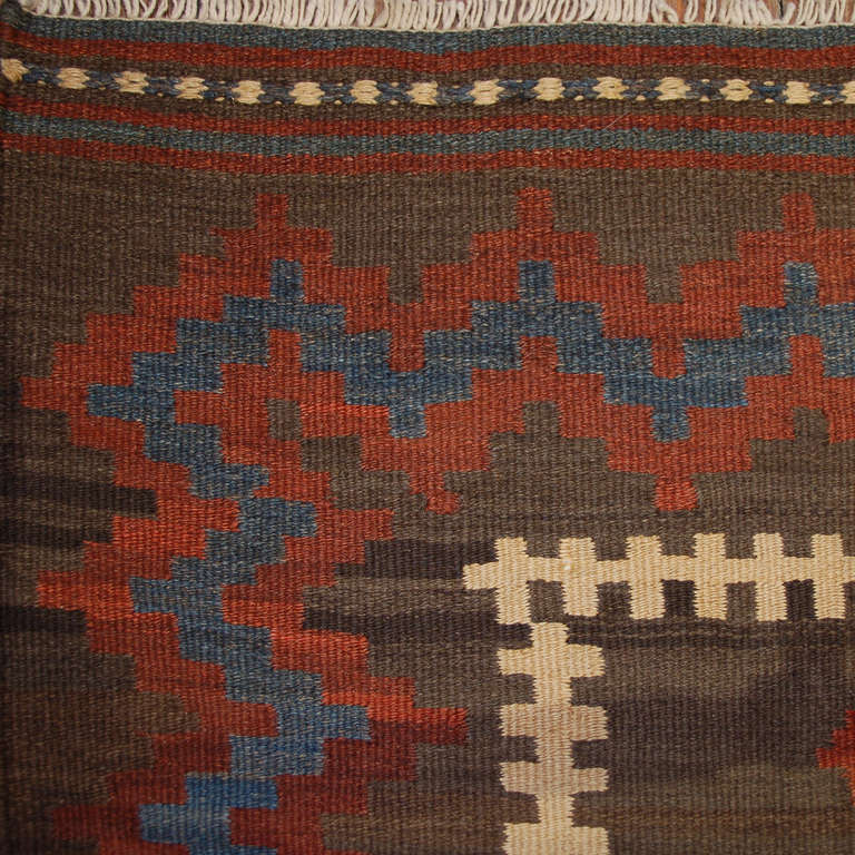 Early 20th Century Shahsevan Kilim Runner For Sale