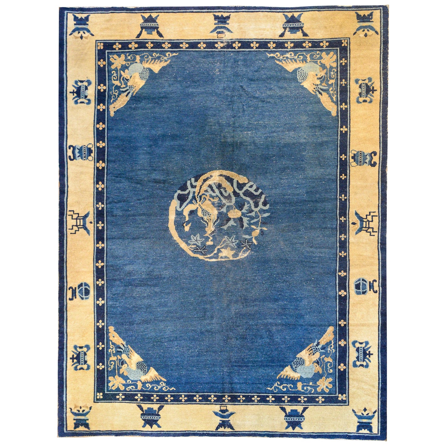 Oustanding Late 19th Century Chinese Peking Rug For Sale