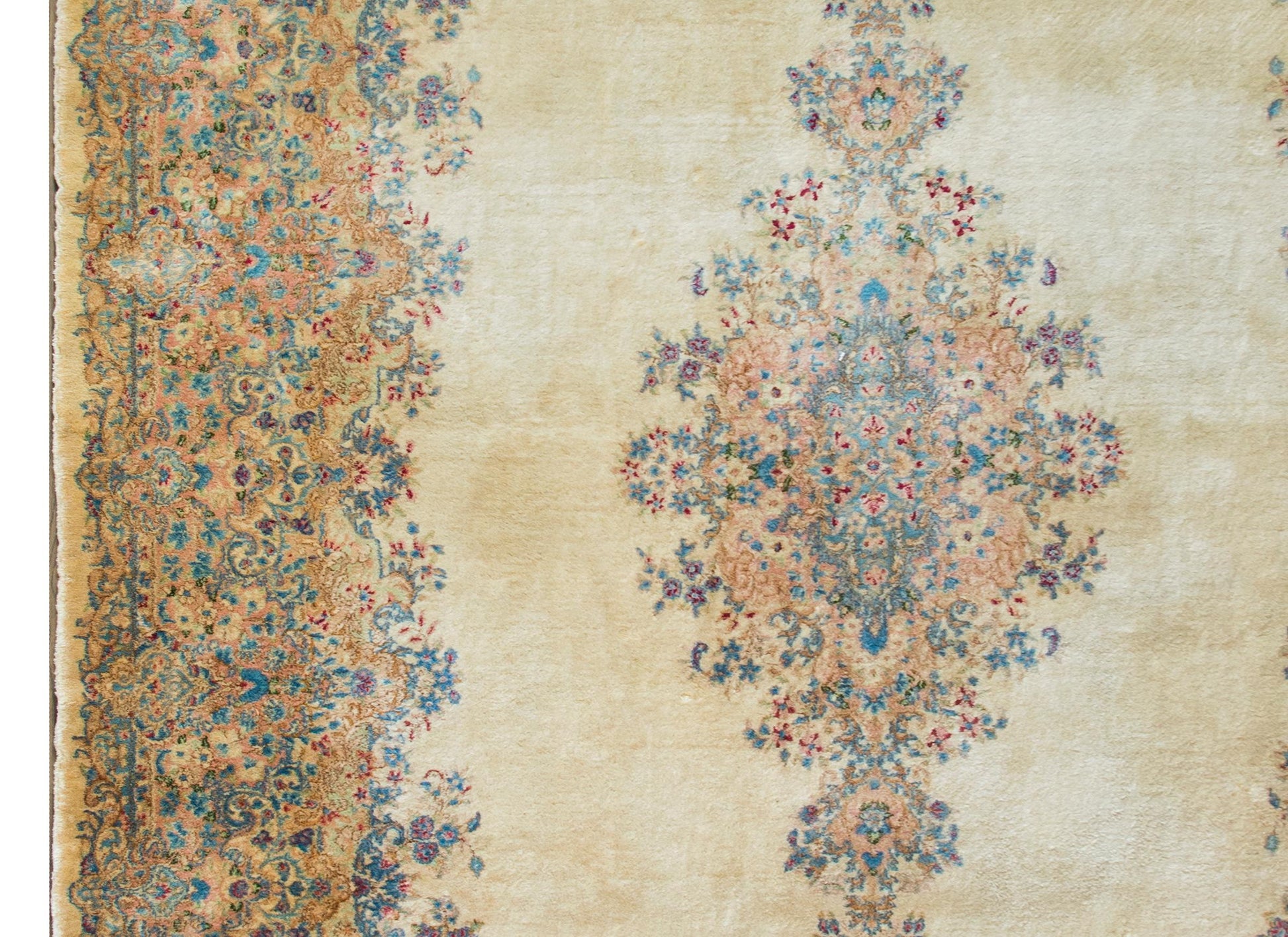 Early 20th Century Persian Kirman Rug For Sale