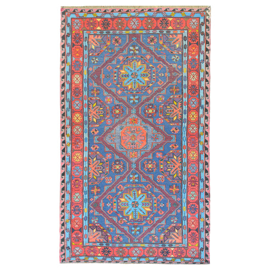 Bold Vintage Soumak Rug For Sale