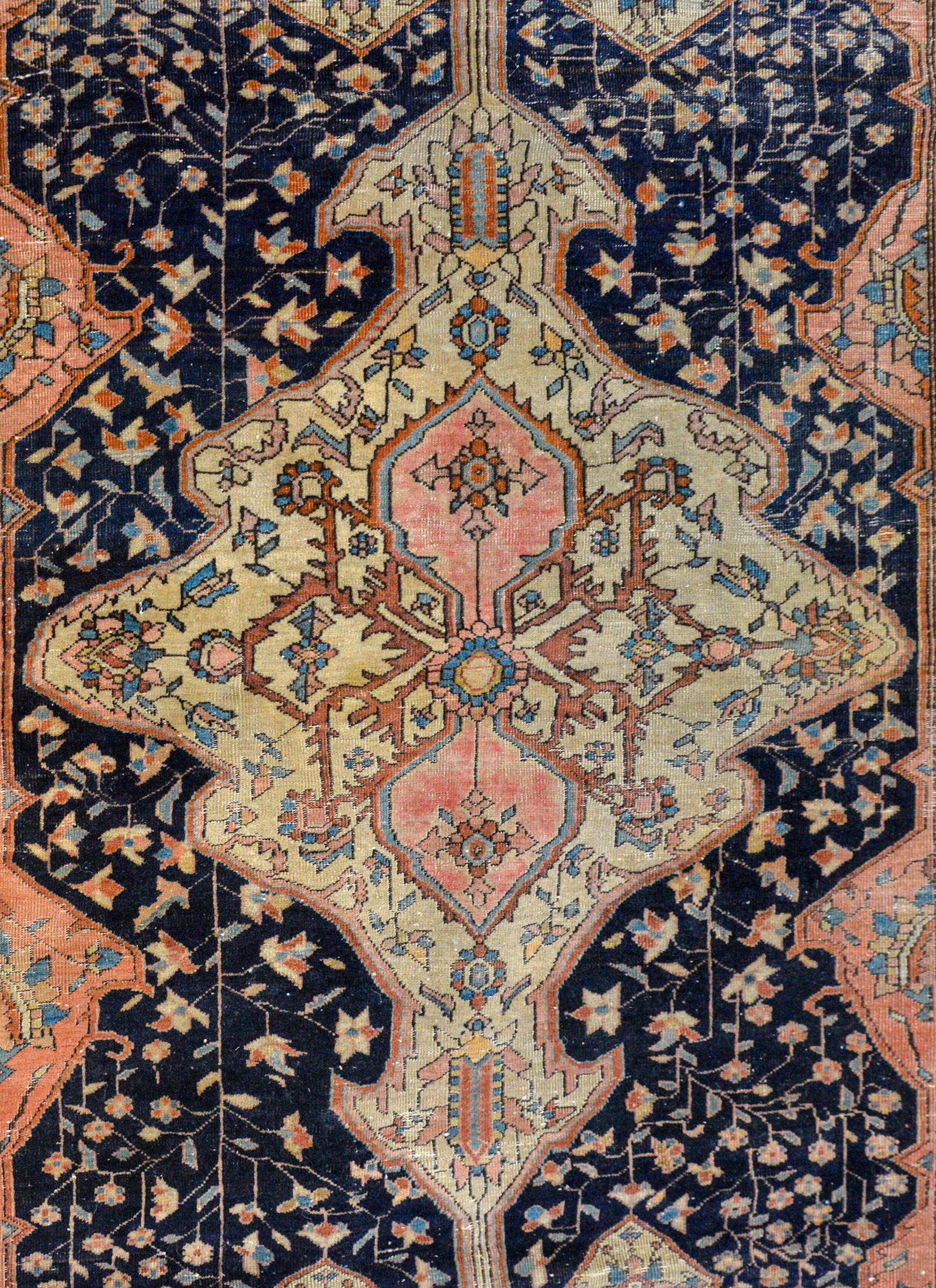 Beautiful Early 20th Century Sarouk Farahan Rug For Sale