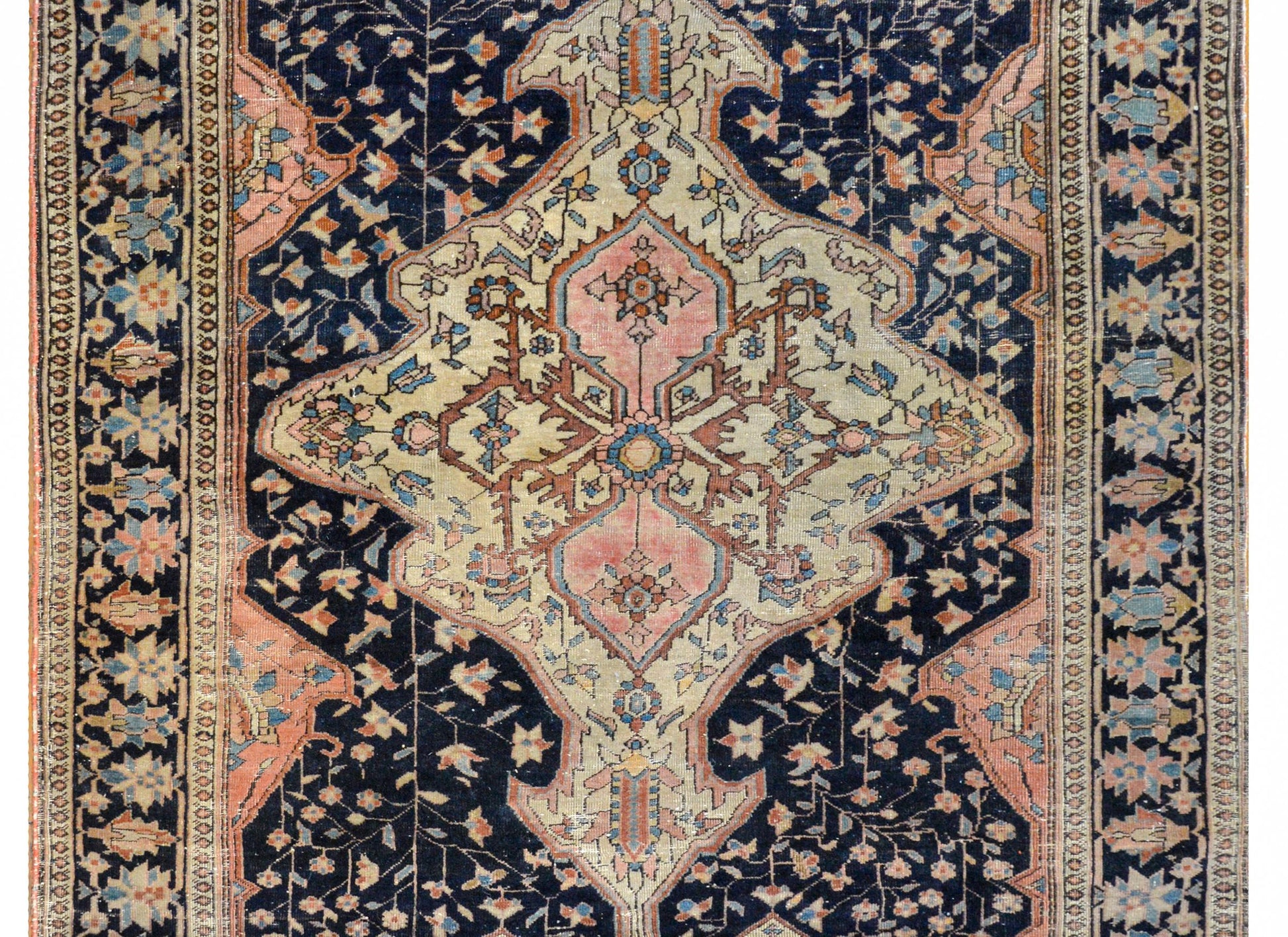 Beautiful Early 20th Century Sarouk Farahan Rug For Sale