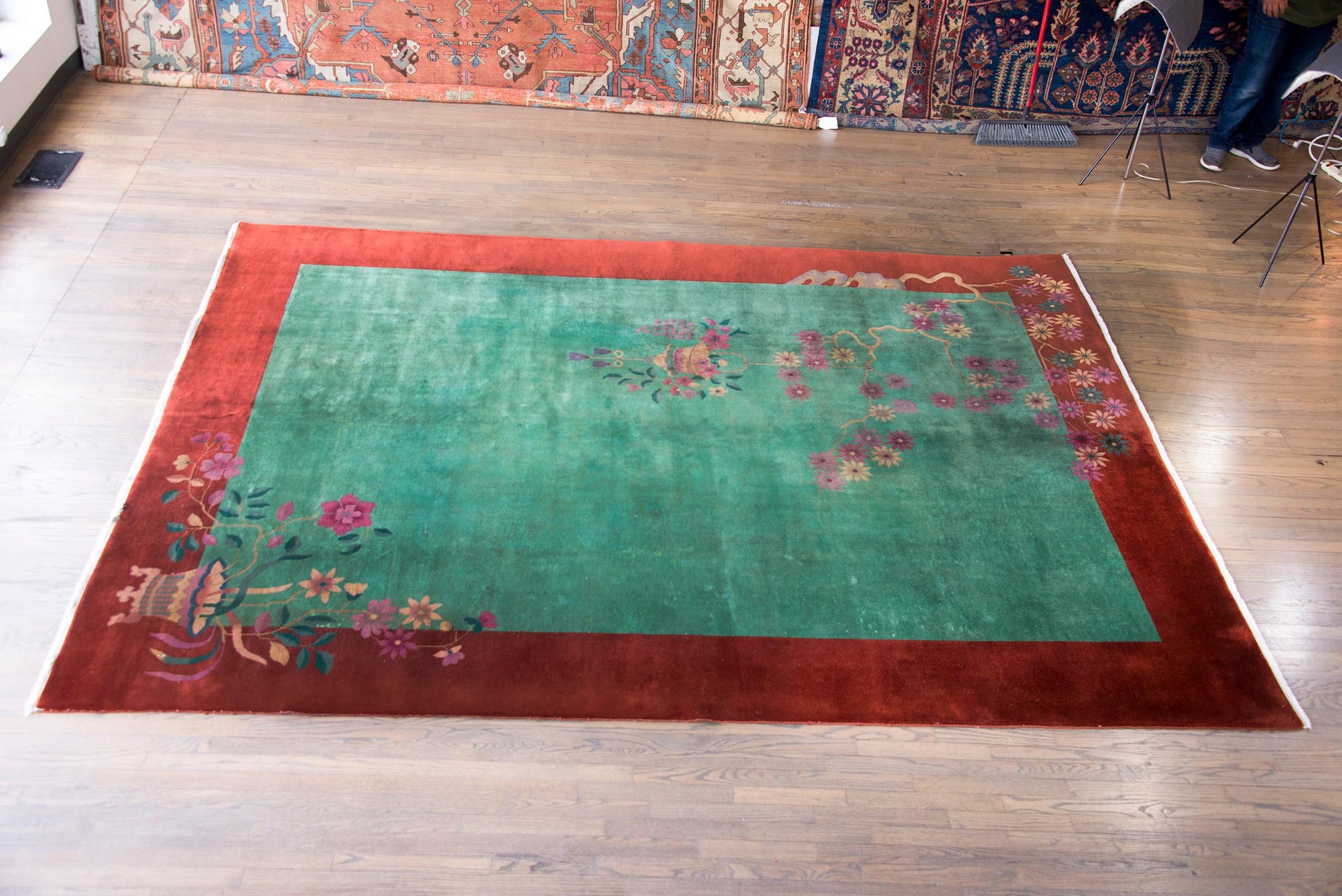 Early 20th Century Chinese Art Deco Rug For Sale