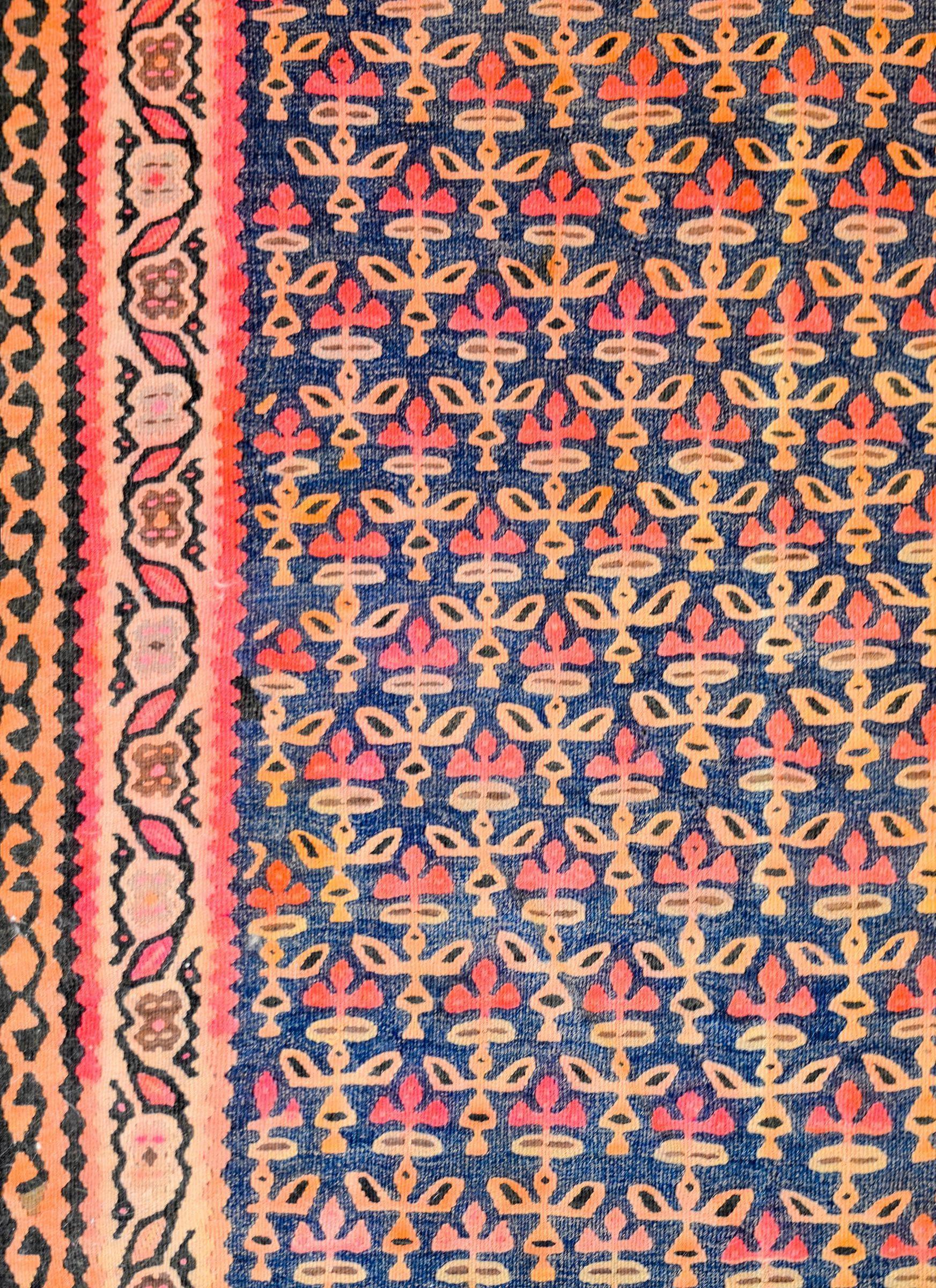 Gorgeous Early 20th Century Kurdish Kilim Rug For Sale