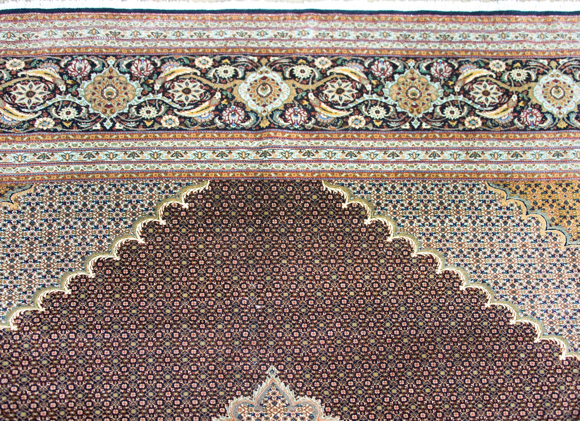 Vintage Persian Tabriz Rug For Sale