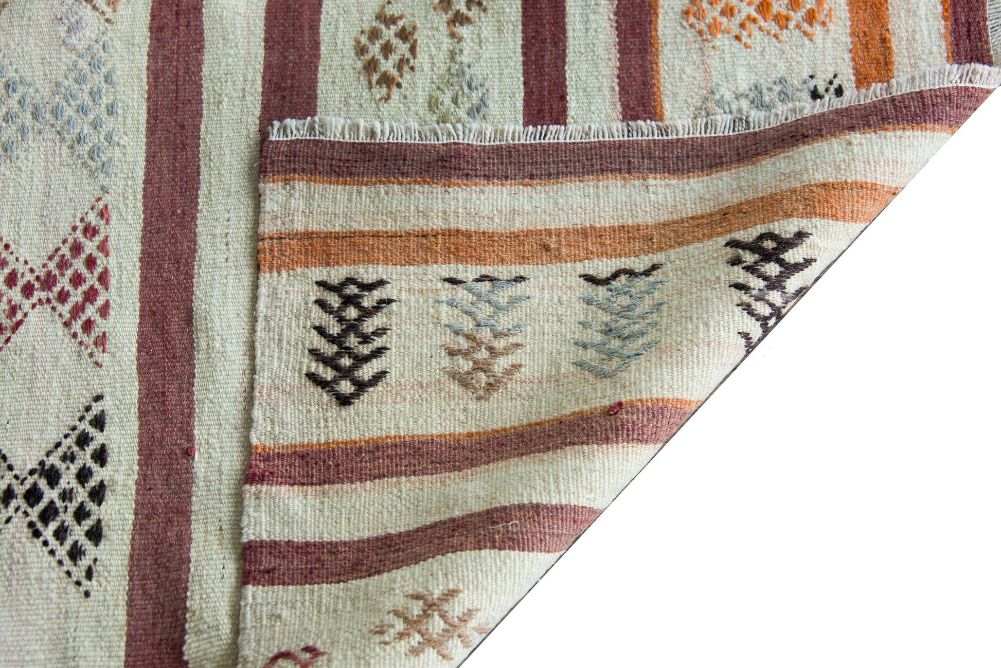 Vintage Turkish Konya Kilim Rug For Sale