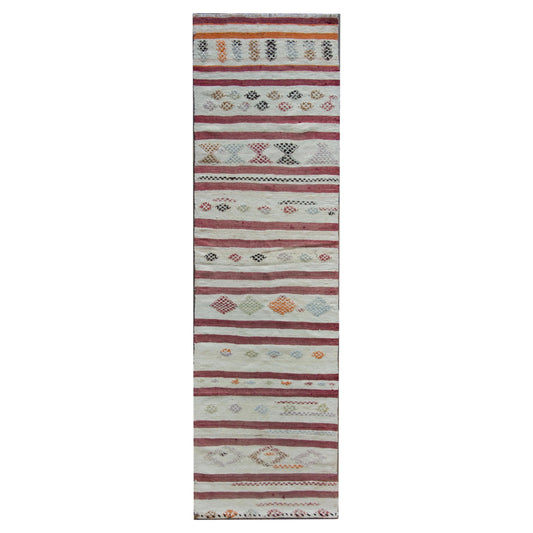 Vintage Turkish Konya Kilim Rug For Sale