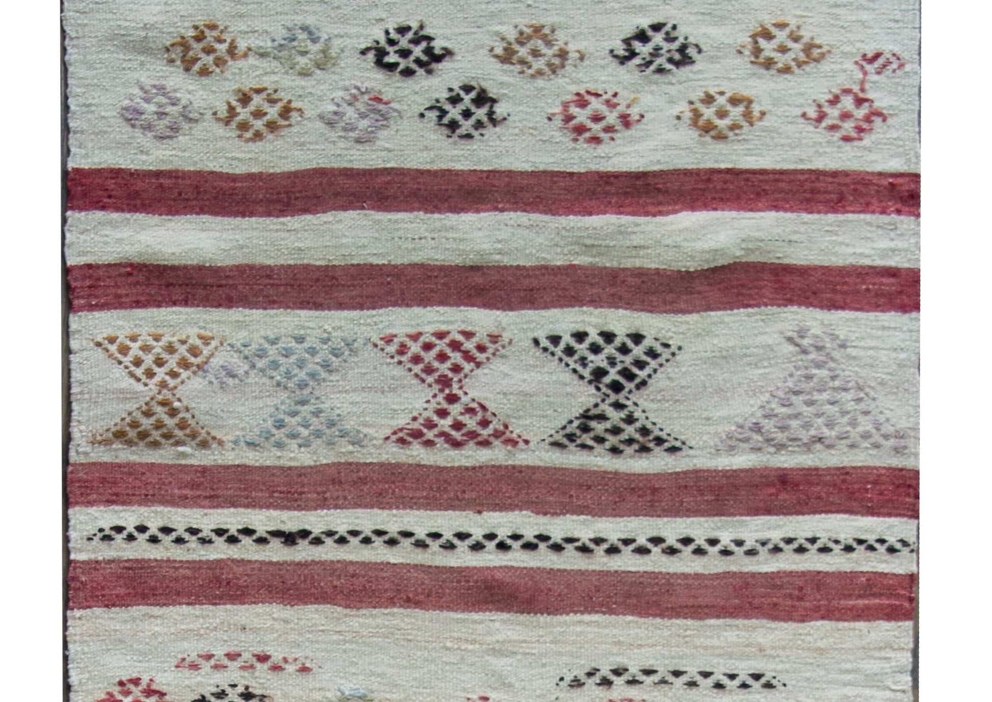 Vintage Turkish Konya Kilim Rug For Sale