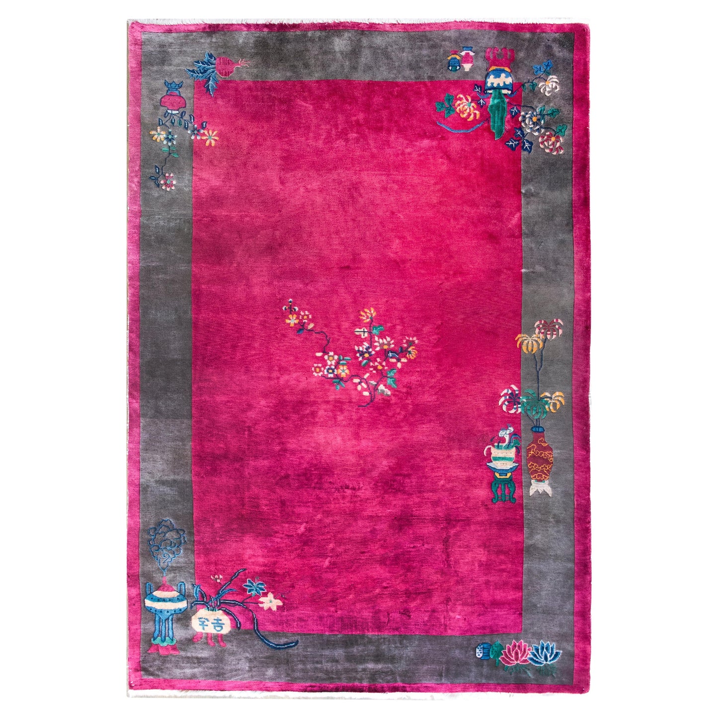 Early 20th Century Chinese Art Deco Rug For Sale