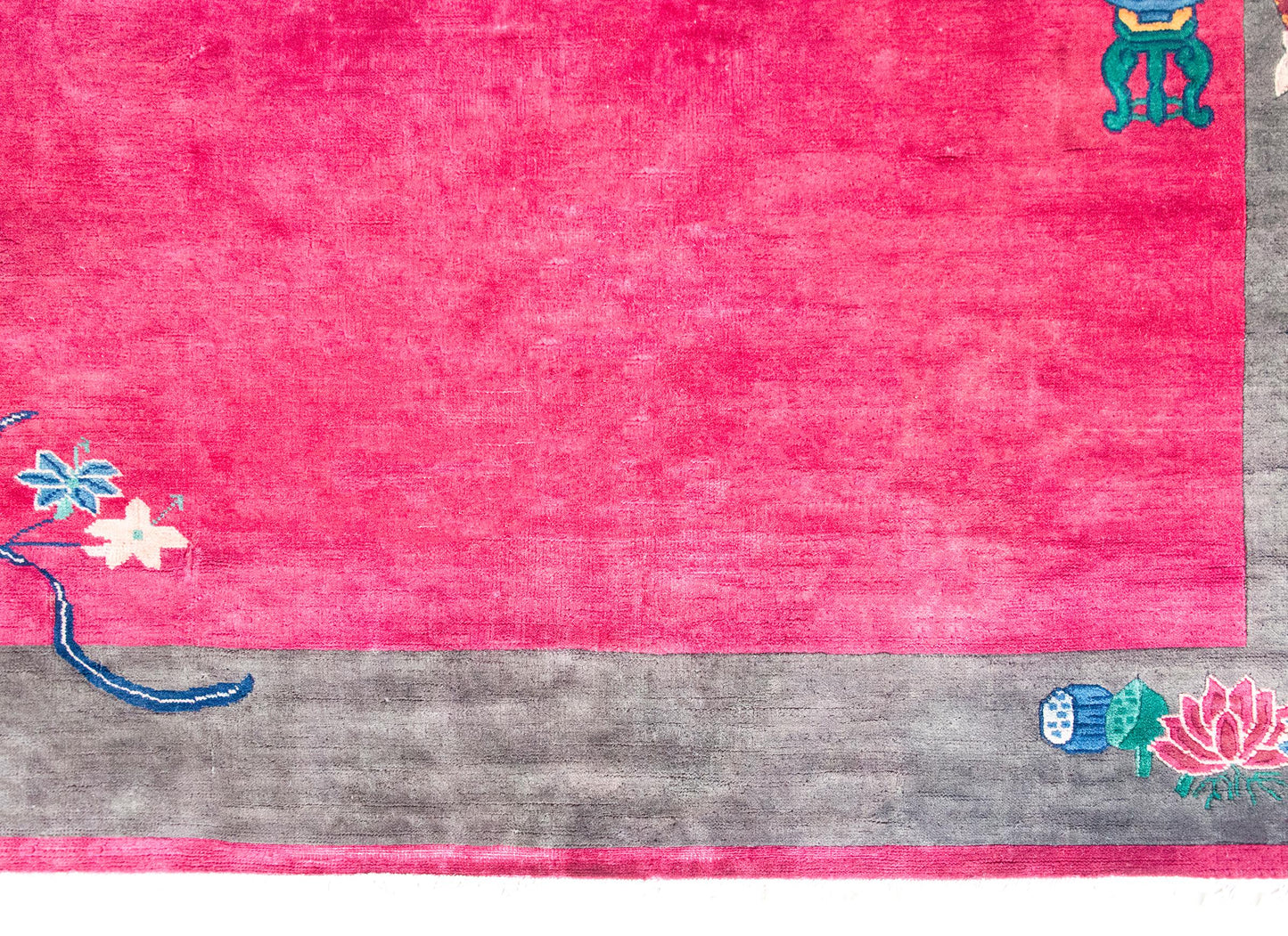 Early 20th Century Chinese Art Deco Rug For Sale