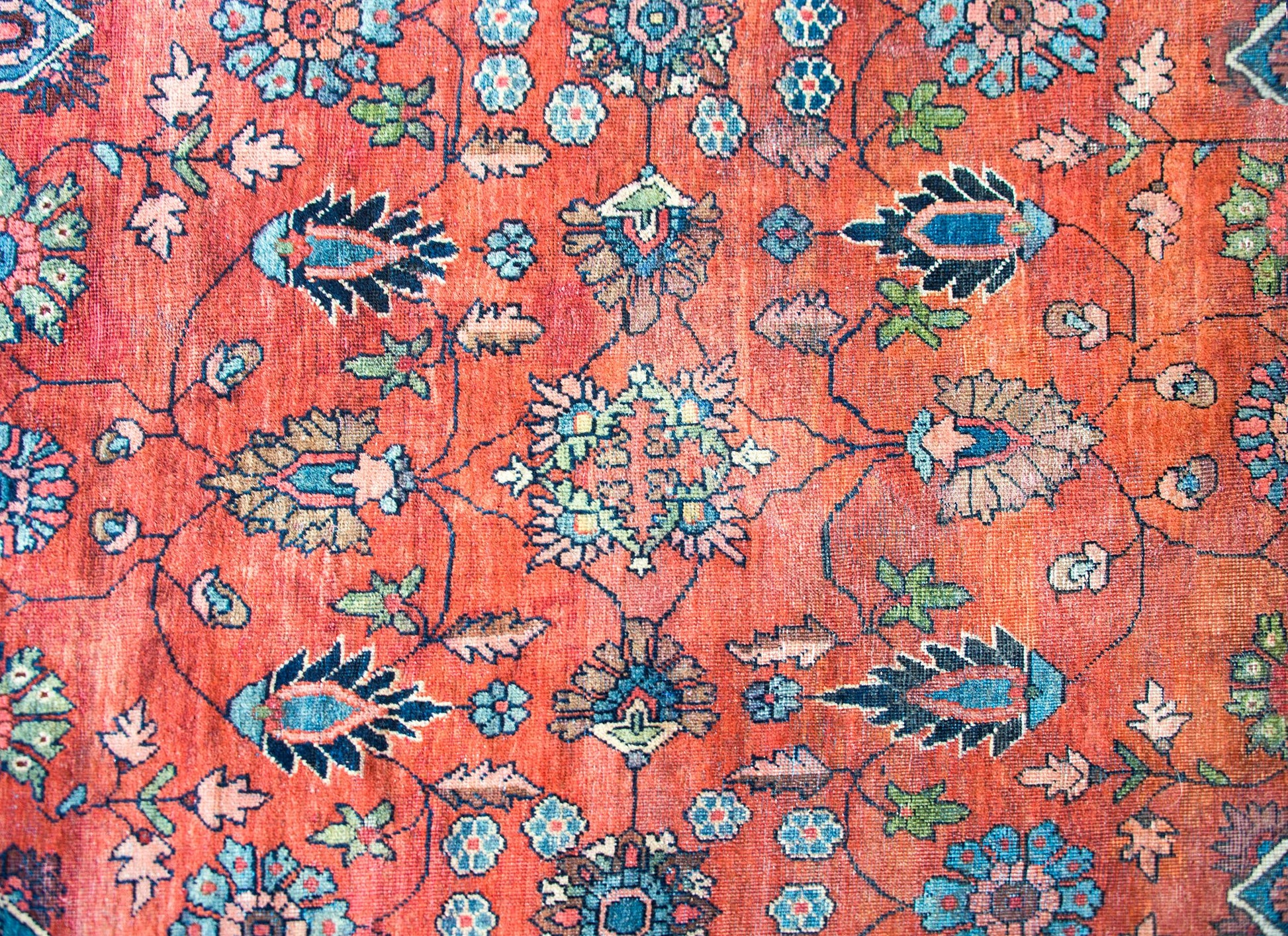 Early 20th Century Persian Sarouk Mahal Rug For Sale