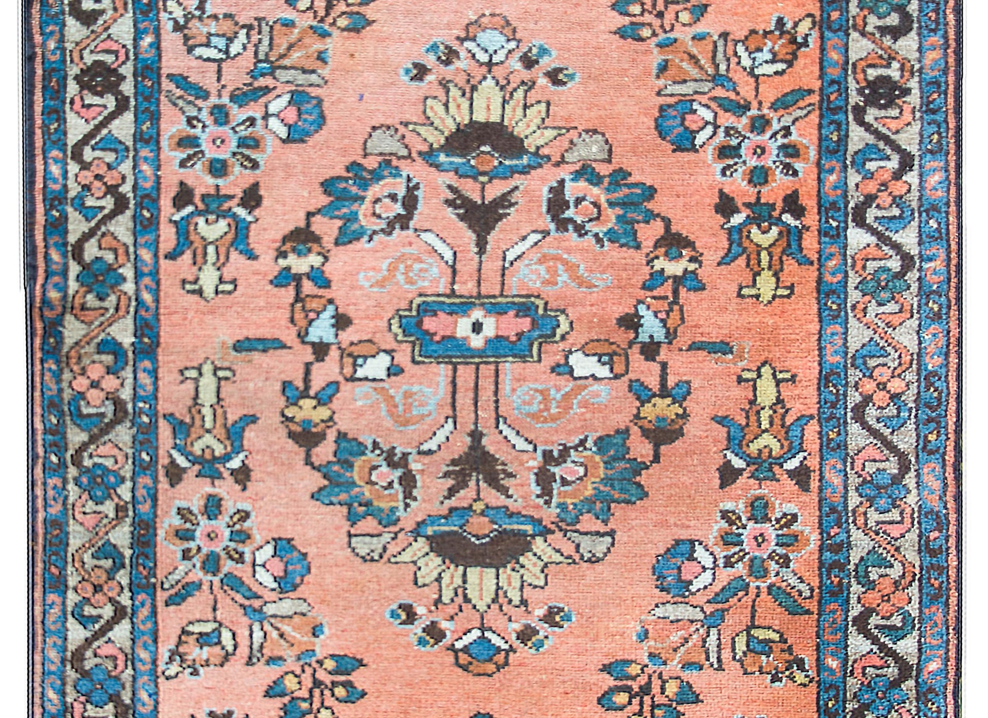 Early 20th Century Persian Lilihan Rug For Sale