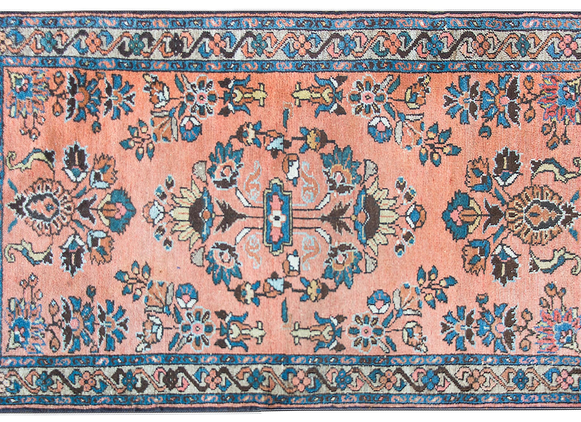 Early 20th Century Persian Lilihan Rug For Sale