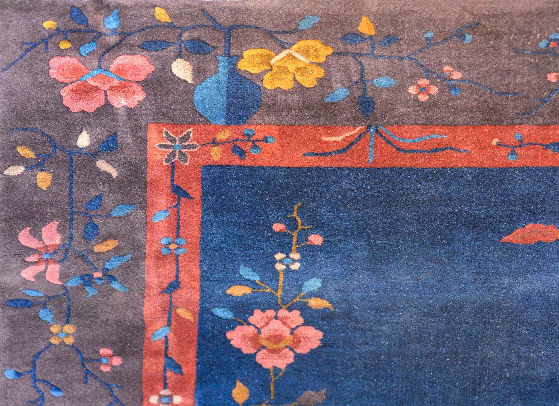 Exquisite Chinese Art Deco Rug For Sale