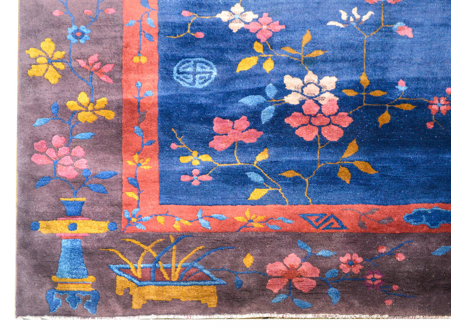 Exquisite Chinese Art Deco Rug For Sale