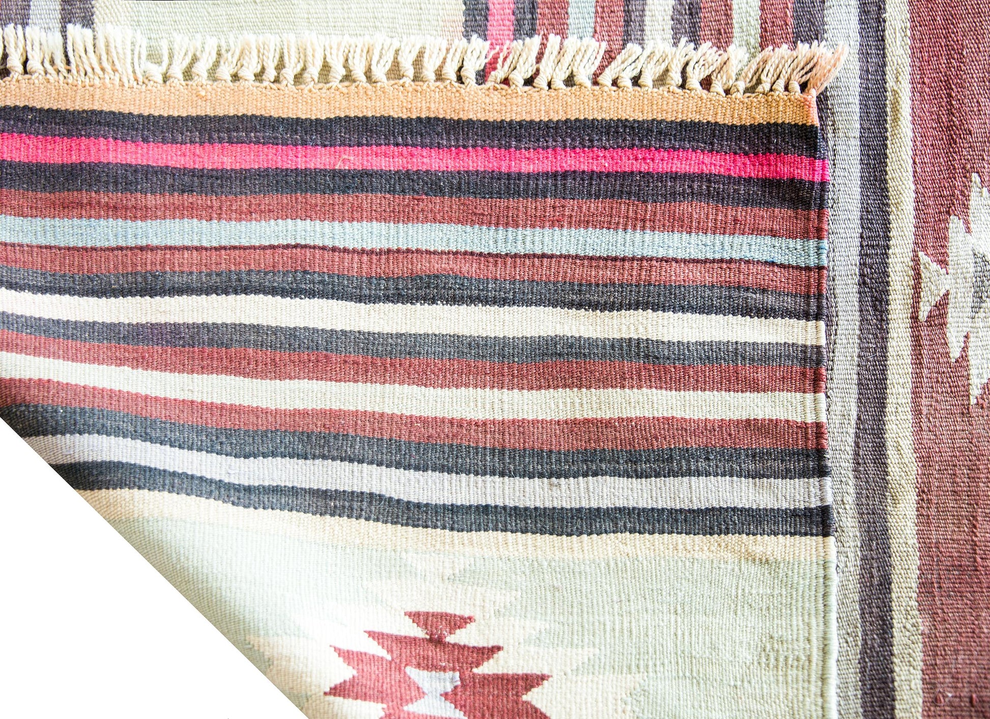 Vintage Turkish Bergama Kilim Rug For Sale