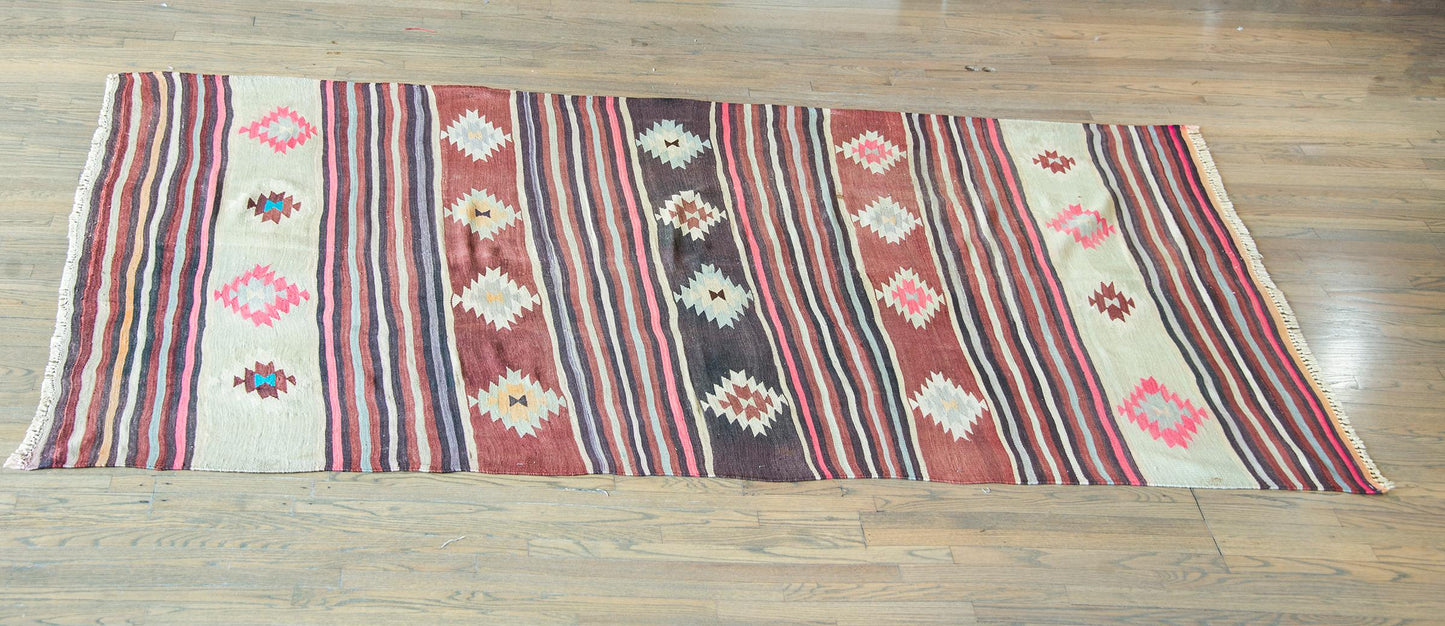 Vintage Turkish Bergama Kilim Rug For Sale