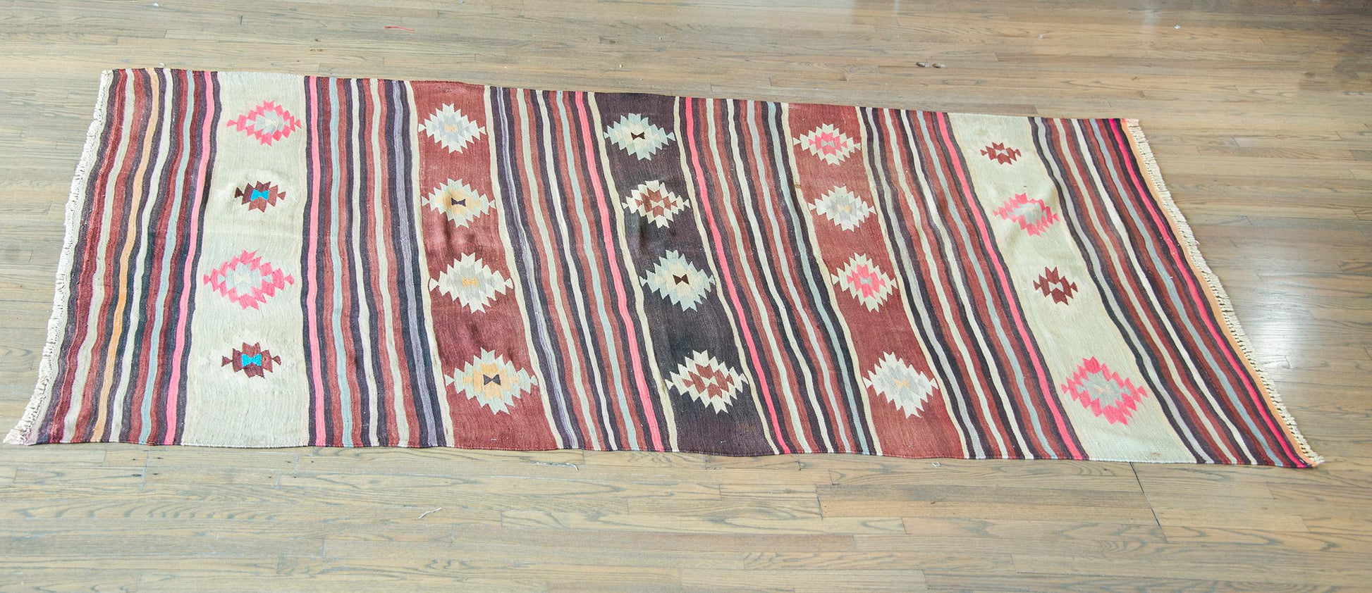 Vintage Turkish Bergama Kilim Rug For Sale