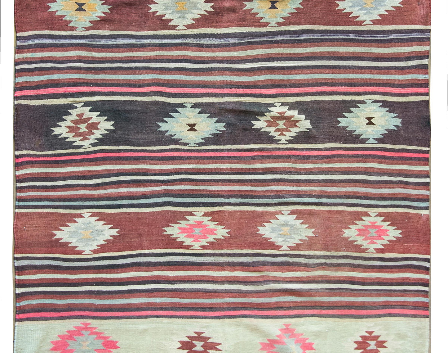Vintage Turkish Bergama Kilim Rug For Sale