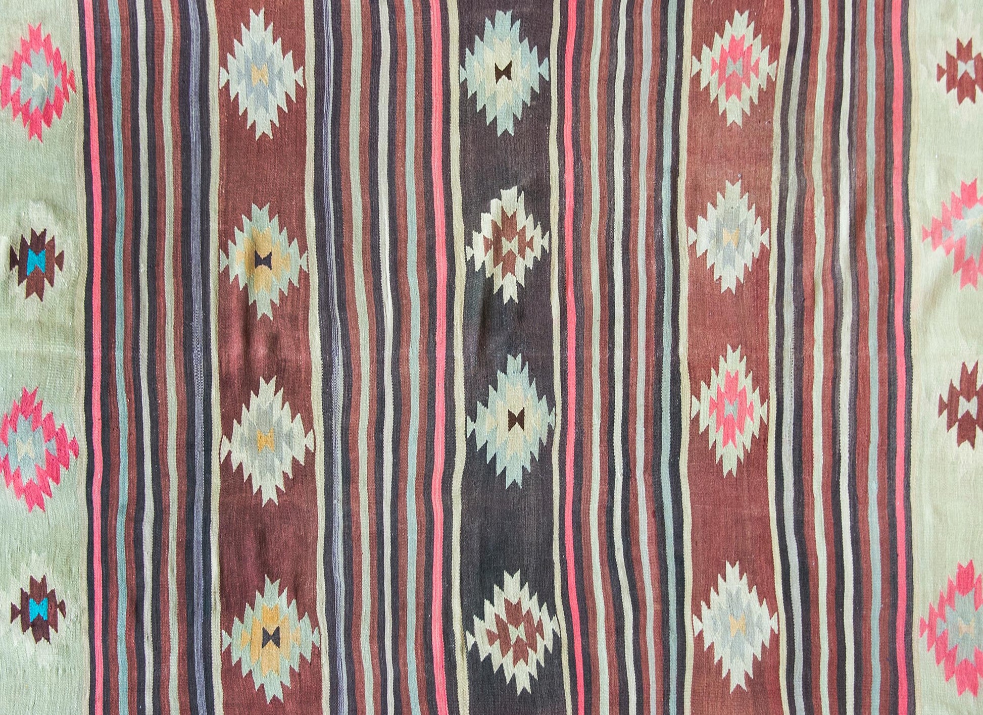 Vintage Turkish Bergama Kilim Rug For Sale