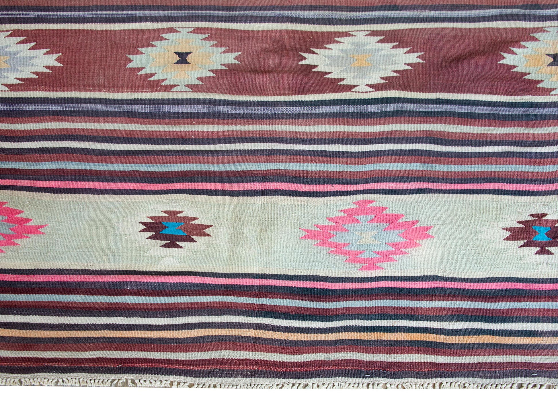 Vintage Turkish Bergama Kilim Rug For Sale