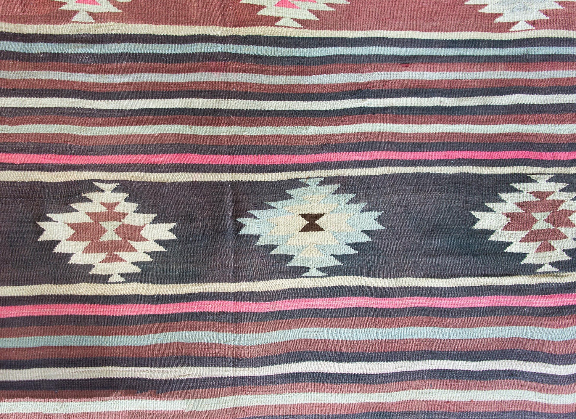 Vintage Turkish Bergama Kilim Rug For Sale