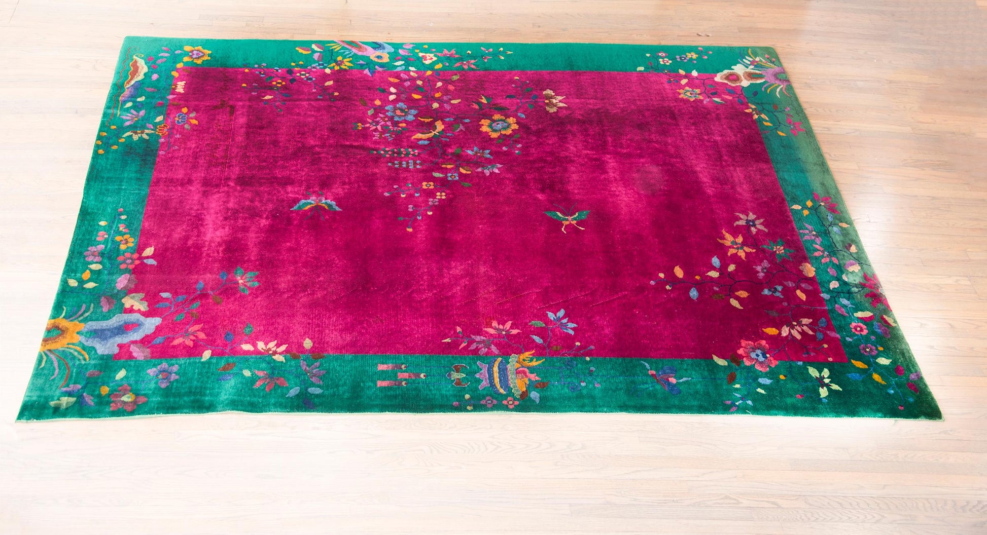 Early 20th Century Chinese Art Deco Rug For Sale