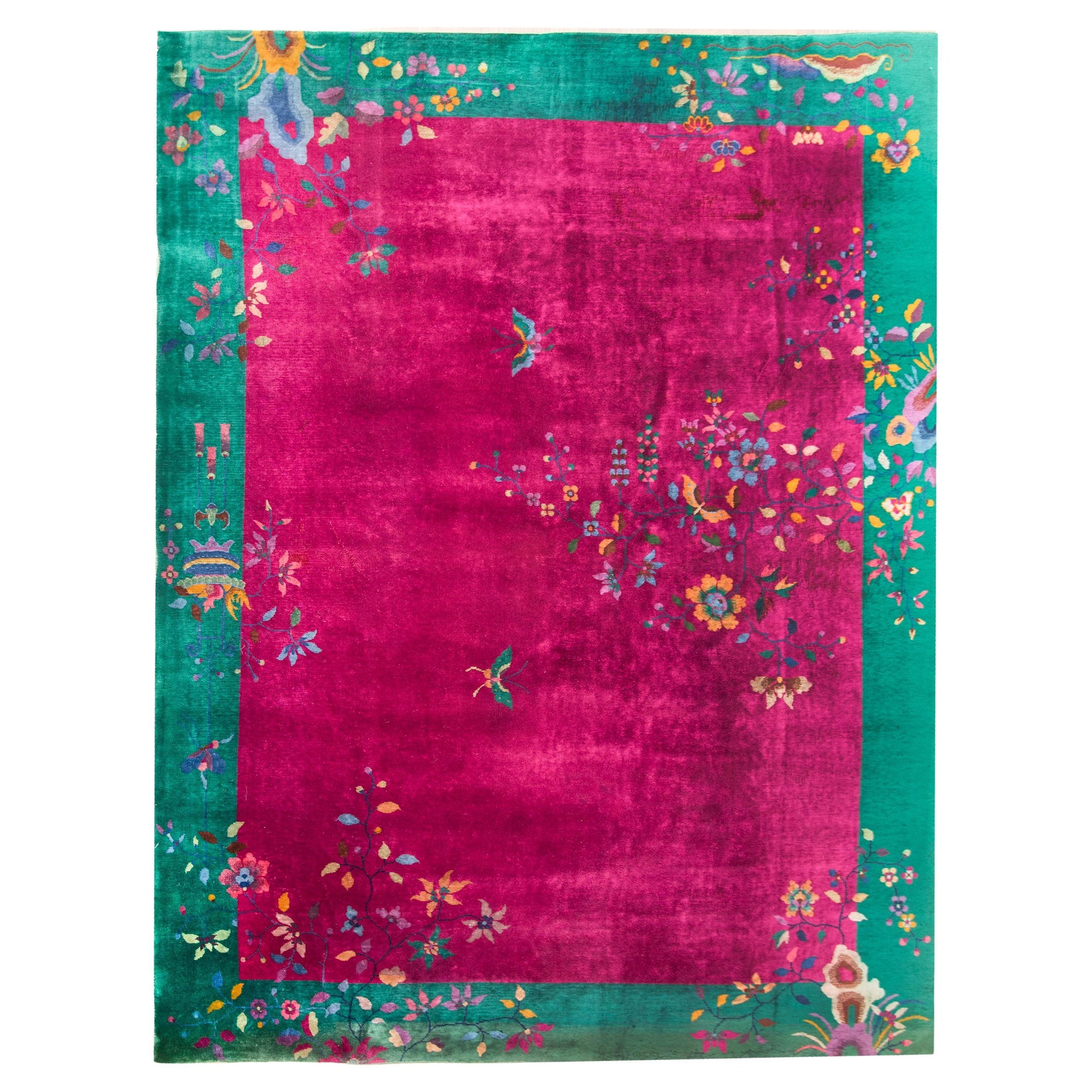 Early 20th Century Chinese Art Deco Rug For Sale