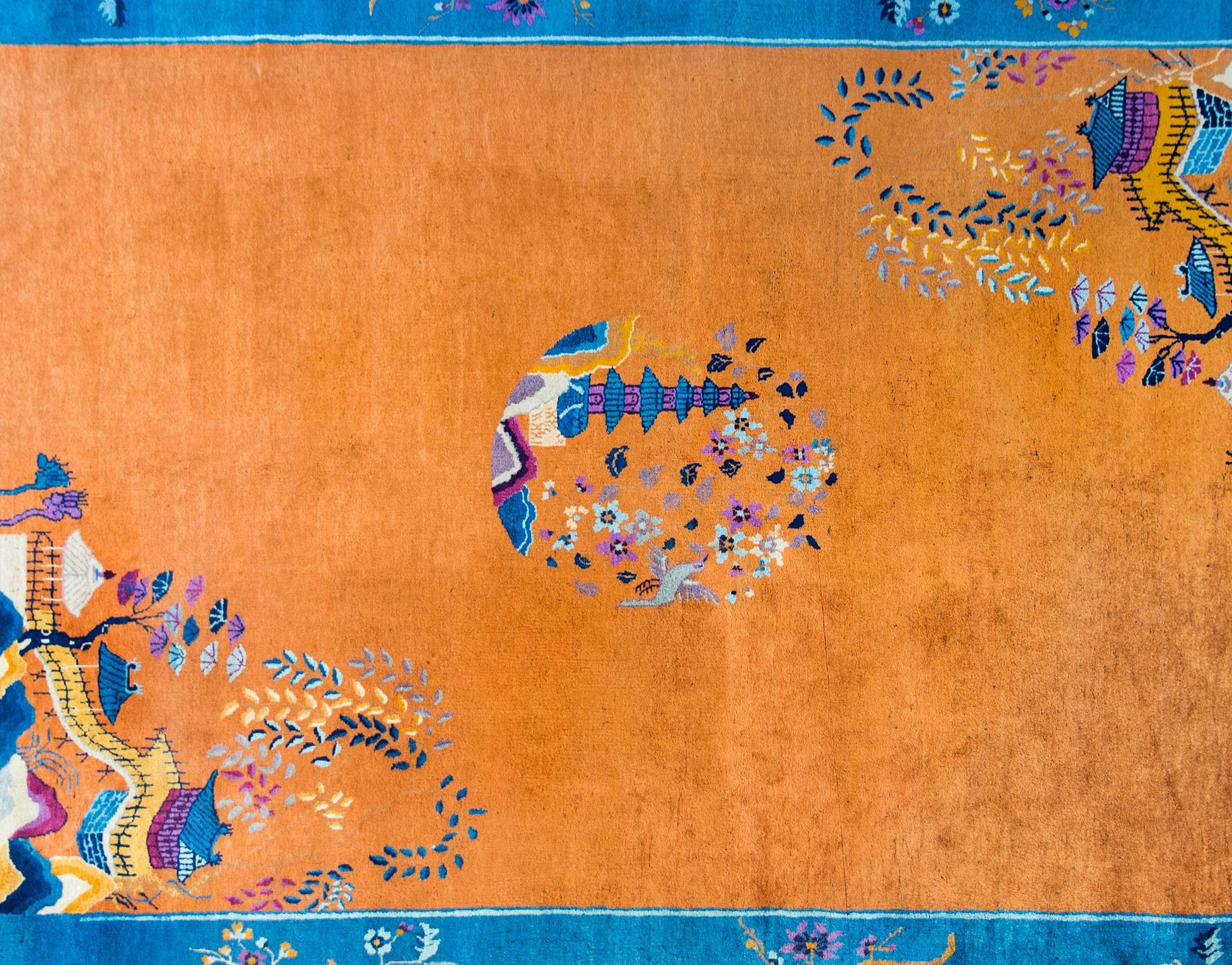 Early 20th Century Chinese Art Deco Rug For Sale