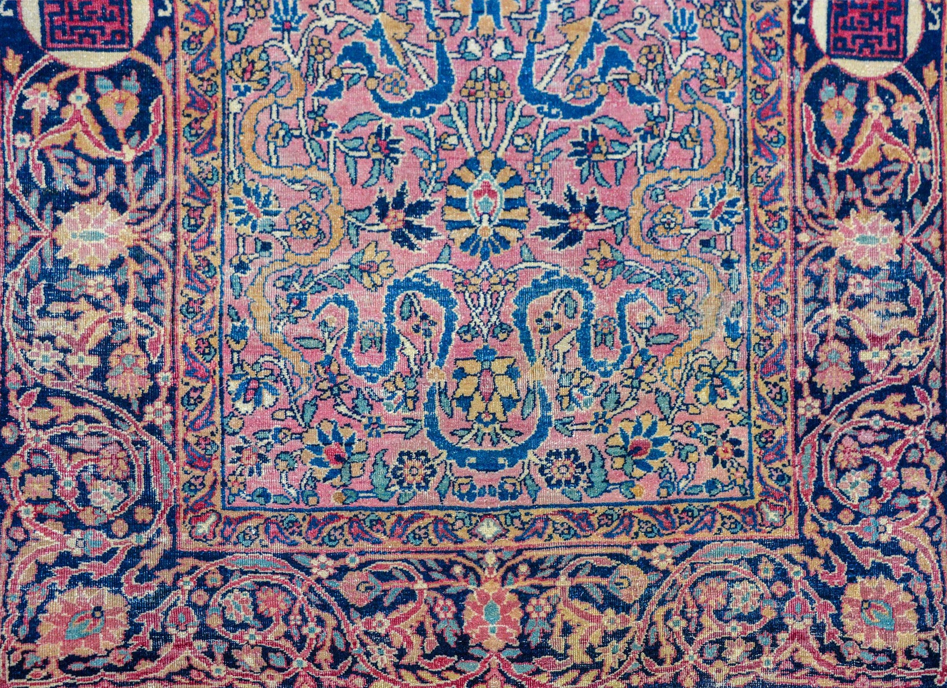 Extraordinary Early 20th Century Kashan Prayer Rug For Sale
