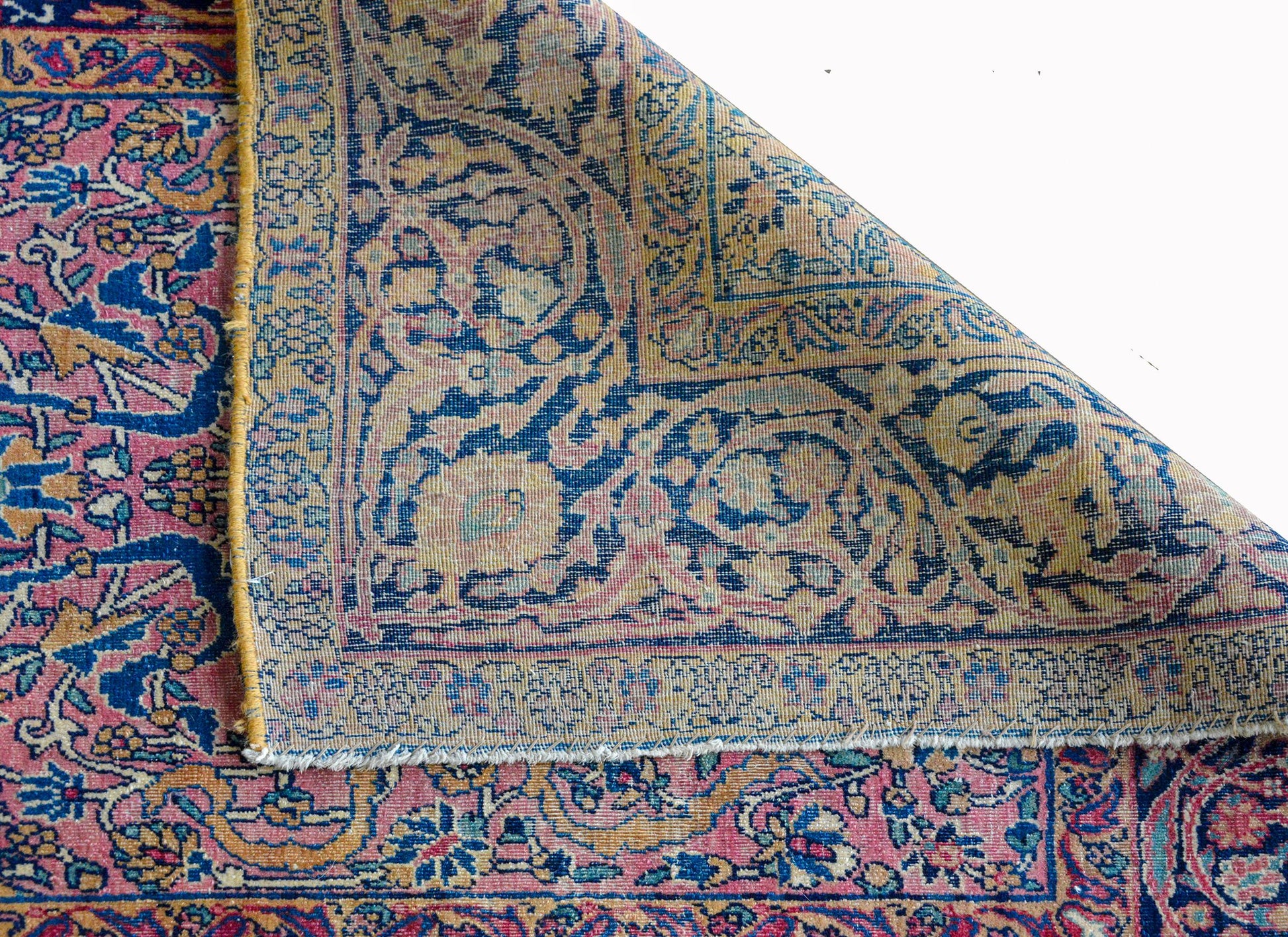 Extraordinary Early 20th Century Kashan Prayer Rug For Sale