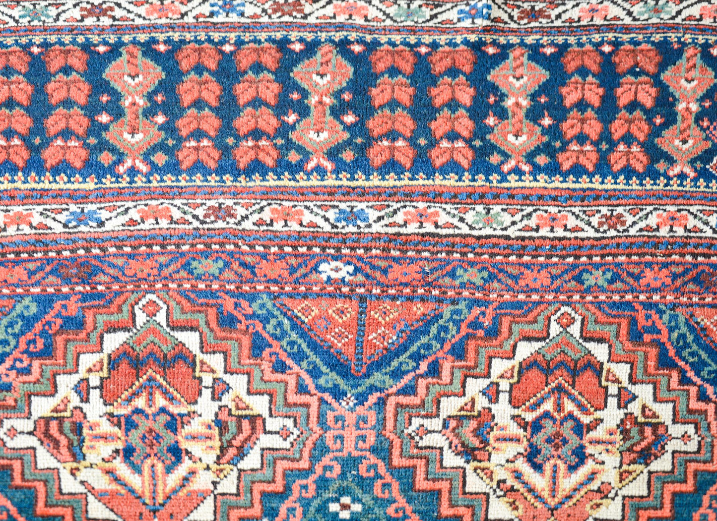 Early 20th Century Malayer Bag Face Rug For Sale