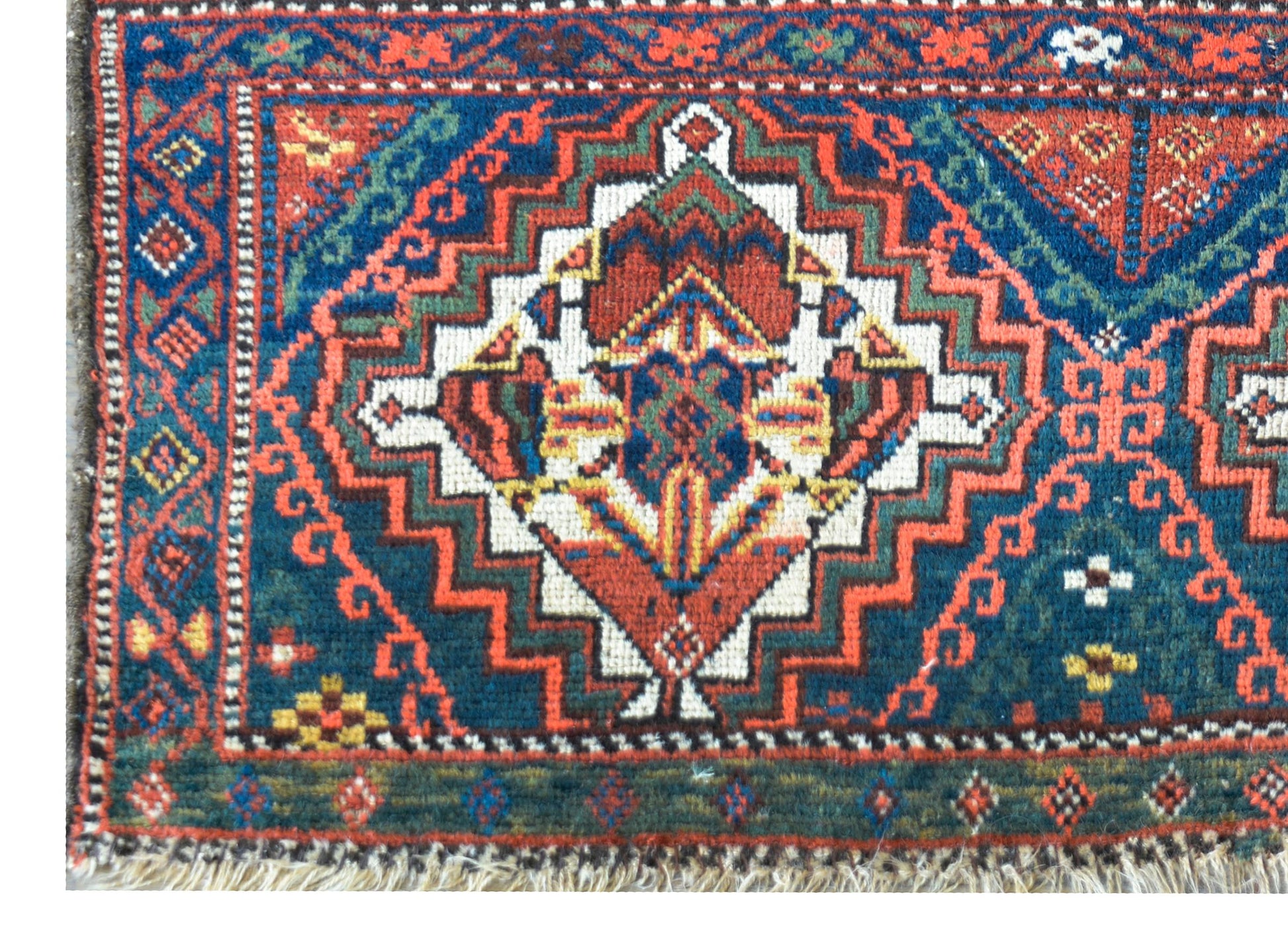 Early 20th Century Malayer Bag Face Rug For Sale