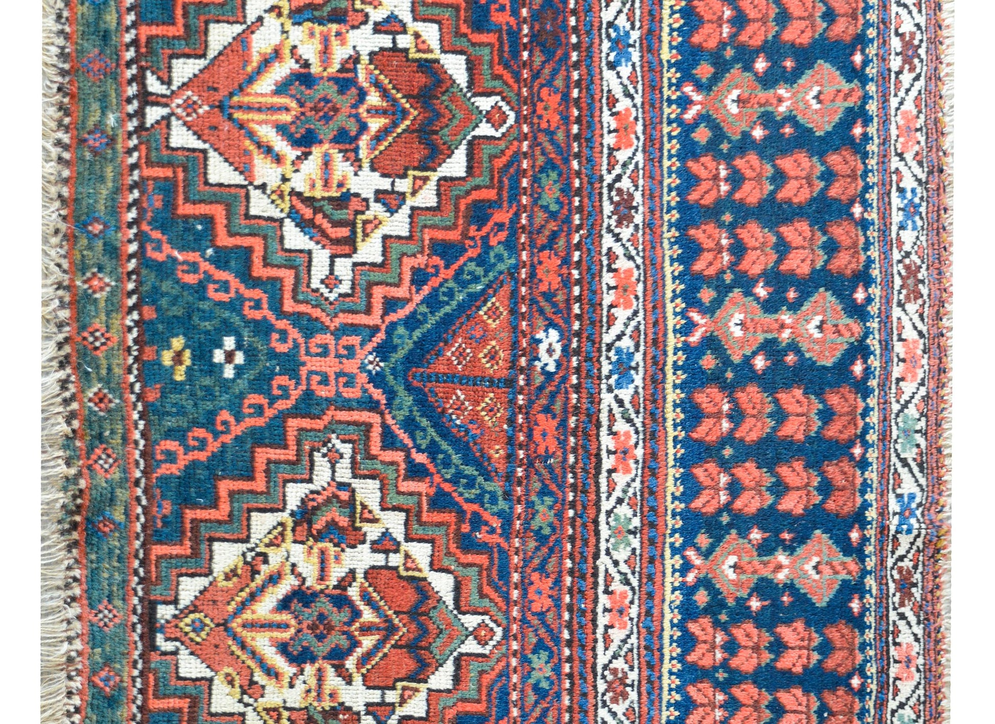 Early 20th Century Malayer Bag Face Rug For Sale