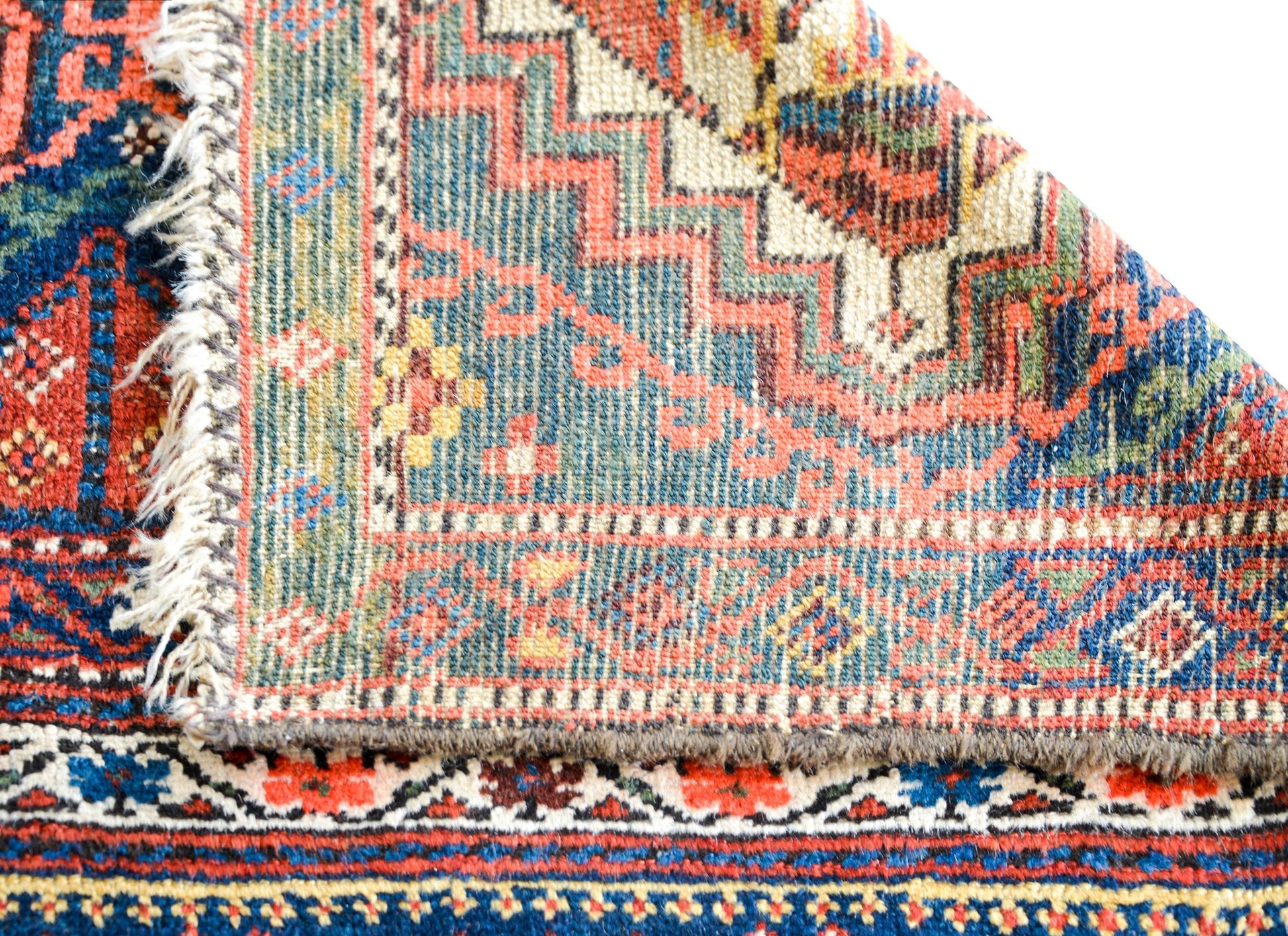 Early 20th Century Malayer Bag Face Rug For Sale