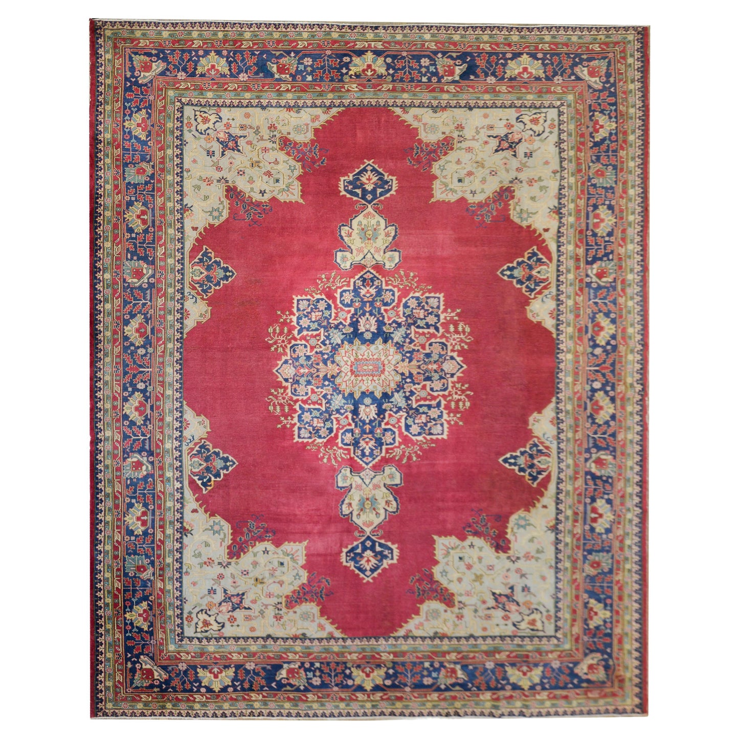 Early 20th Century Turkish Sparta Serapi Rug For Sale