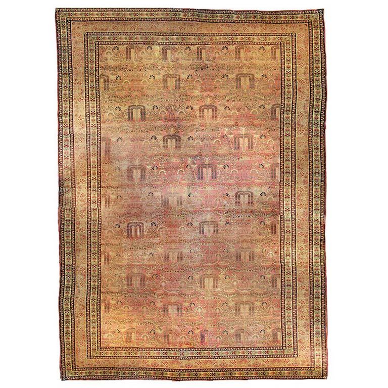 19th Century Kirmanshah "Willow Tree" Carpet For Sale