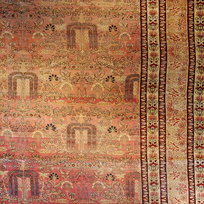19th Century Kirmanshah "Willow Tree" Carpet For Sale
