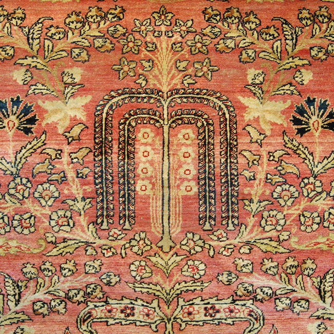 19th Century Kirmanshah "Willow Tree" Carpet For Sale