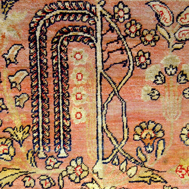 19th Century Kirmanshah "Willow Tree" Carpet For Sale