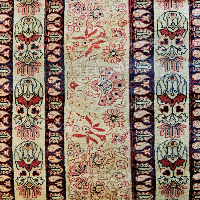 19th Century Kirmanshah "Willow Tree" Carpet For Sale