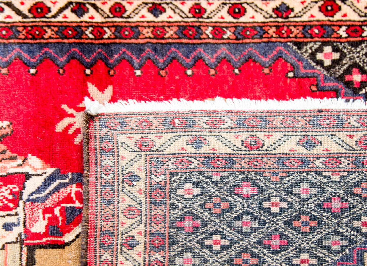 Vintage Pictorial Kelardasht Rug For Sale