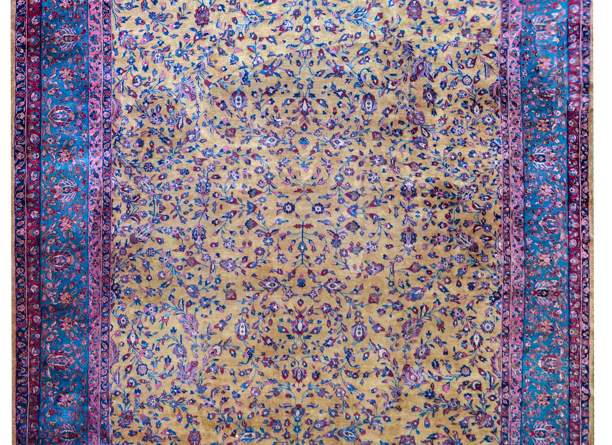 Early 20th Century Persian Kashan Rug For Sale