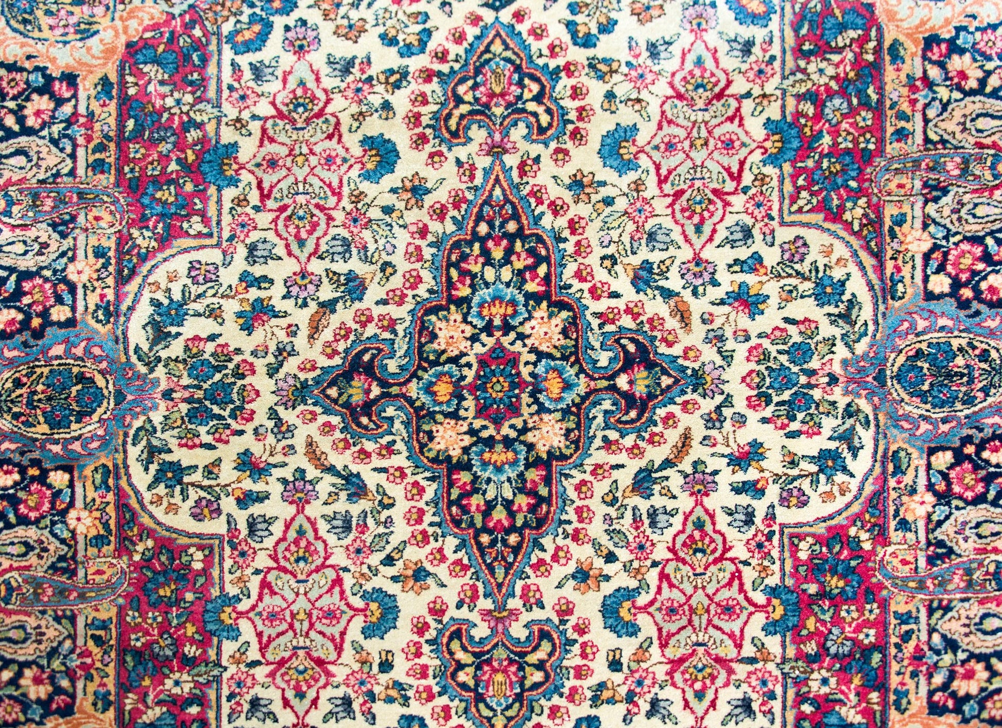 Early 20th Century Kirman Rug For Sale