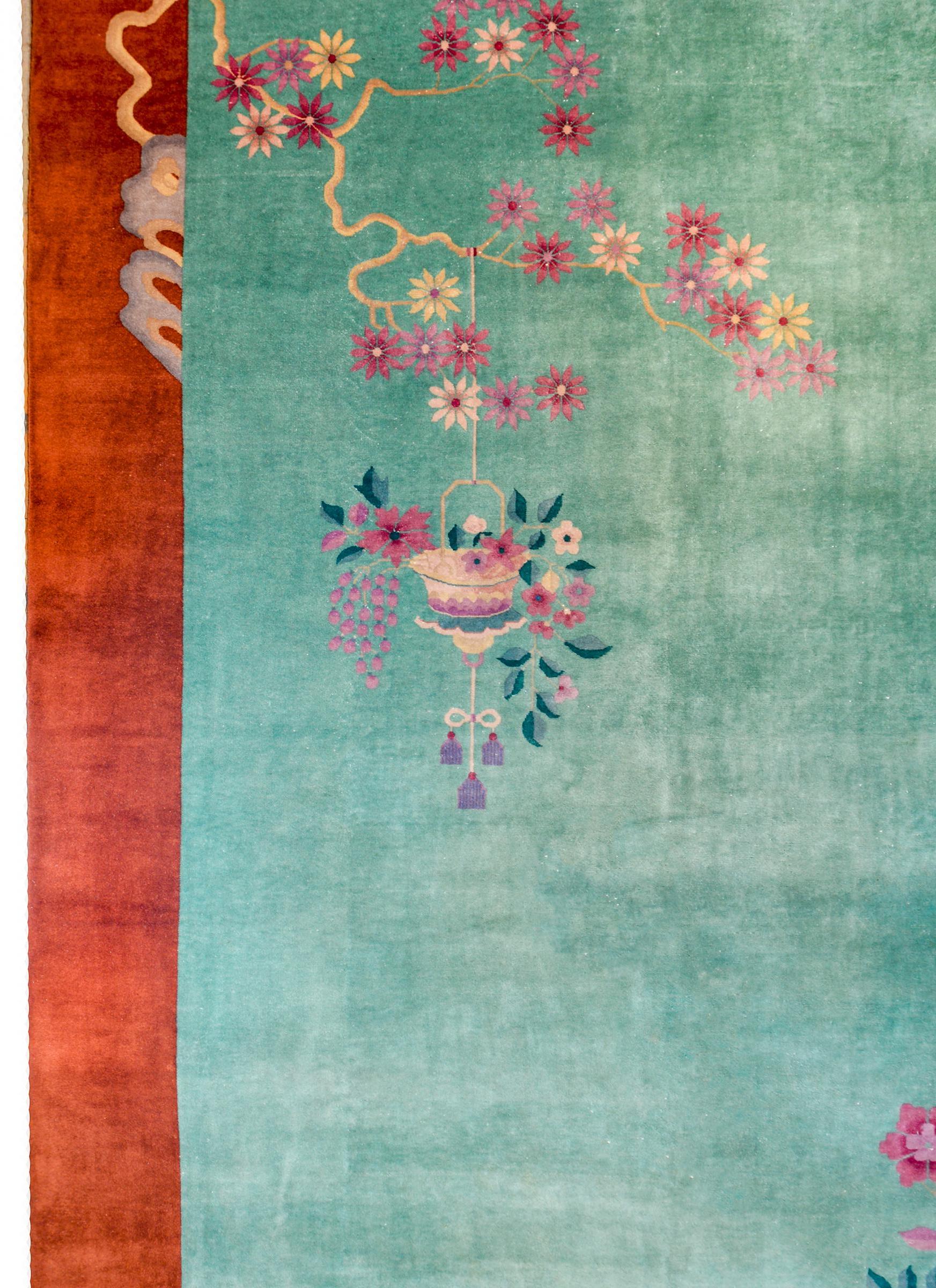 Beautiful Chinese Art Deco Rug For Sale