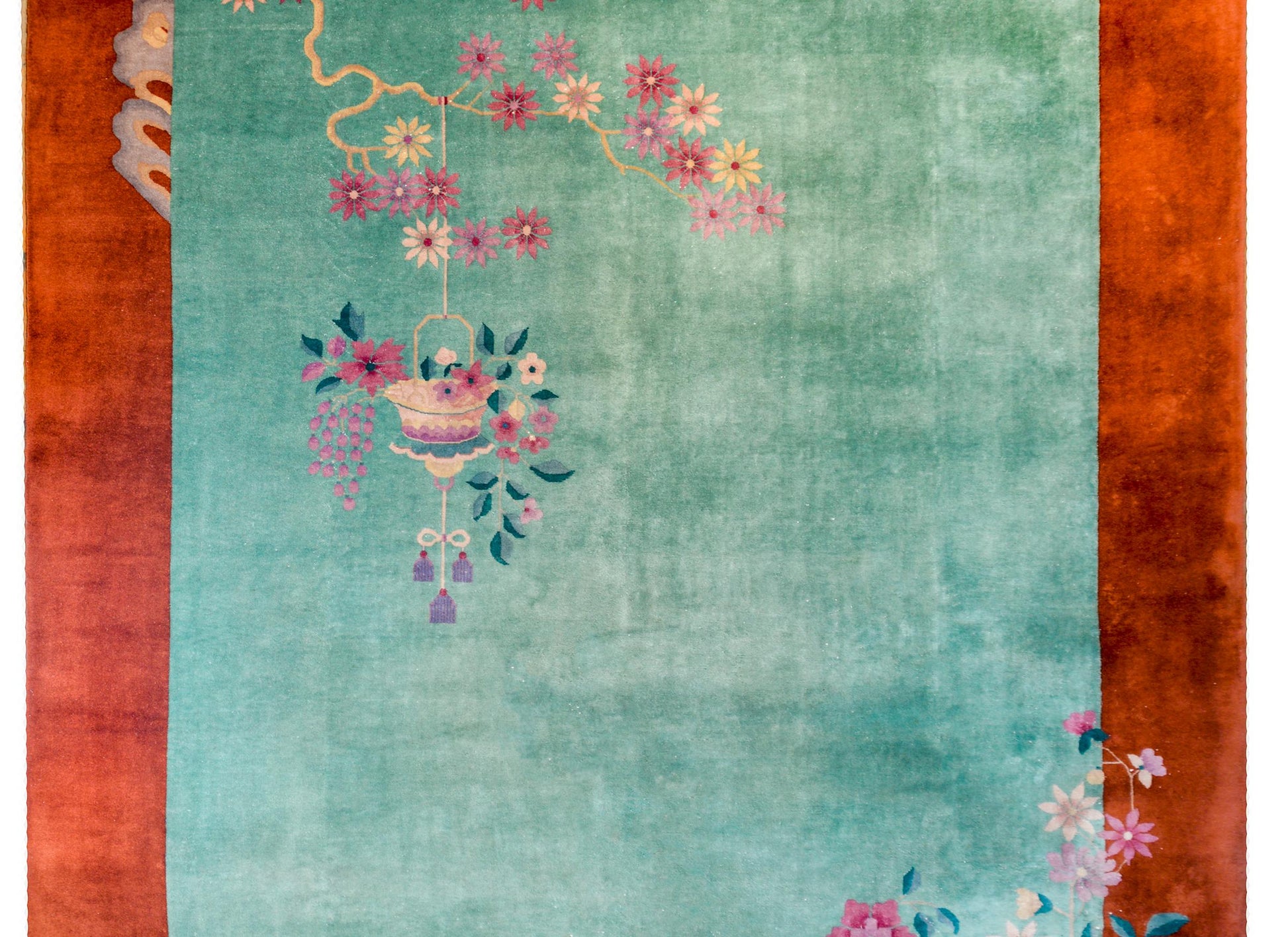 Beautiful Chinese Art Deco Rug For Sale