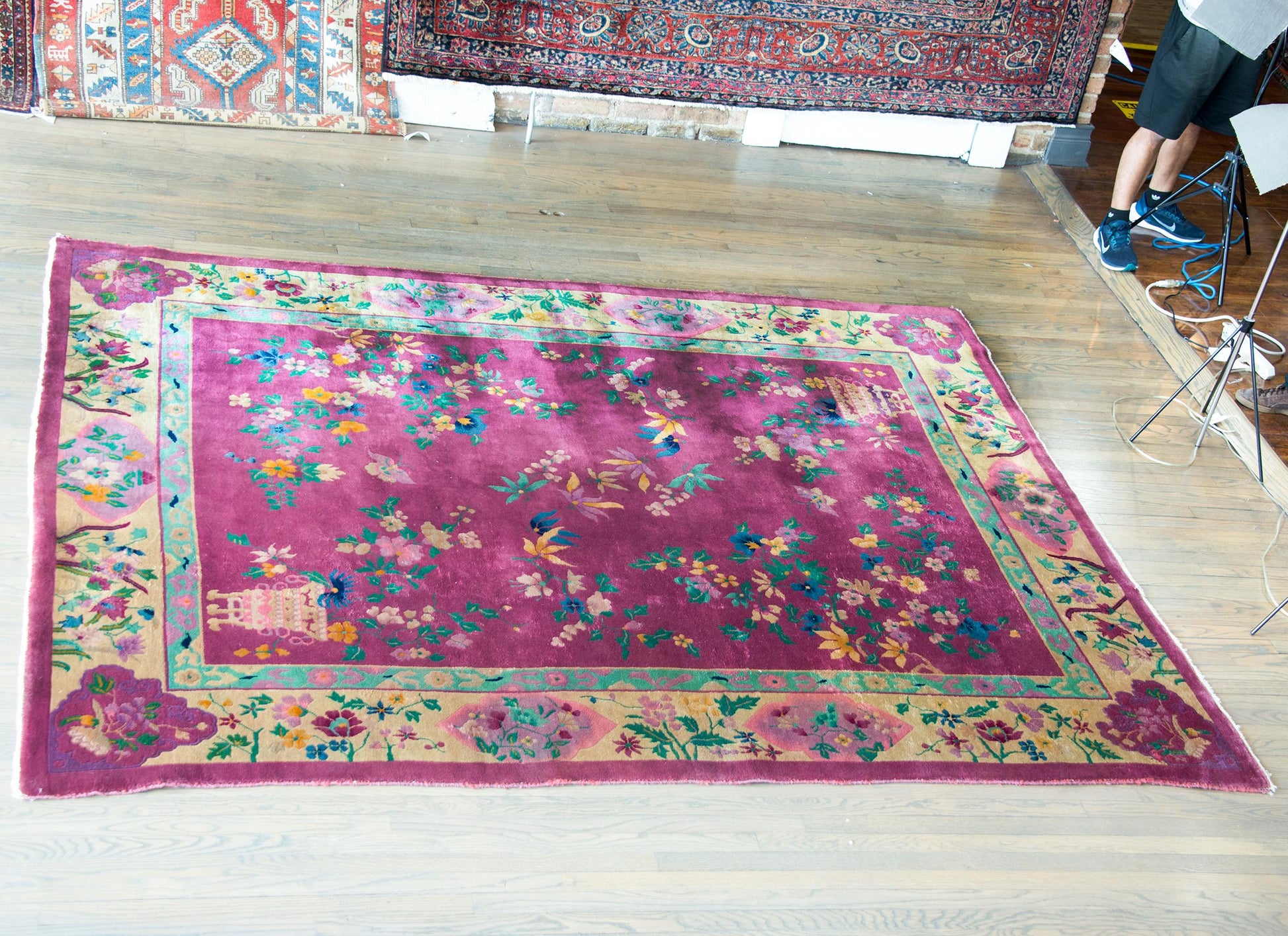 Early 20th Century Chinese Art Deco Rug For Sale