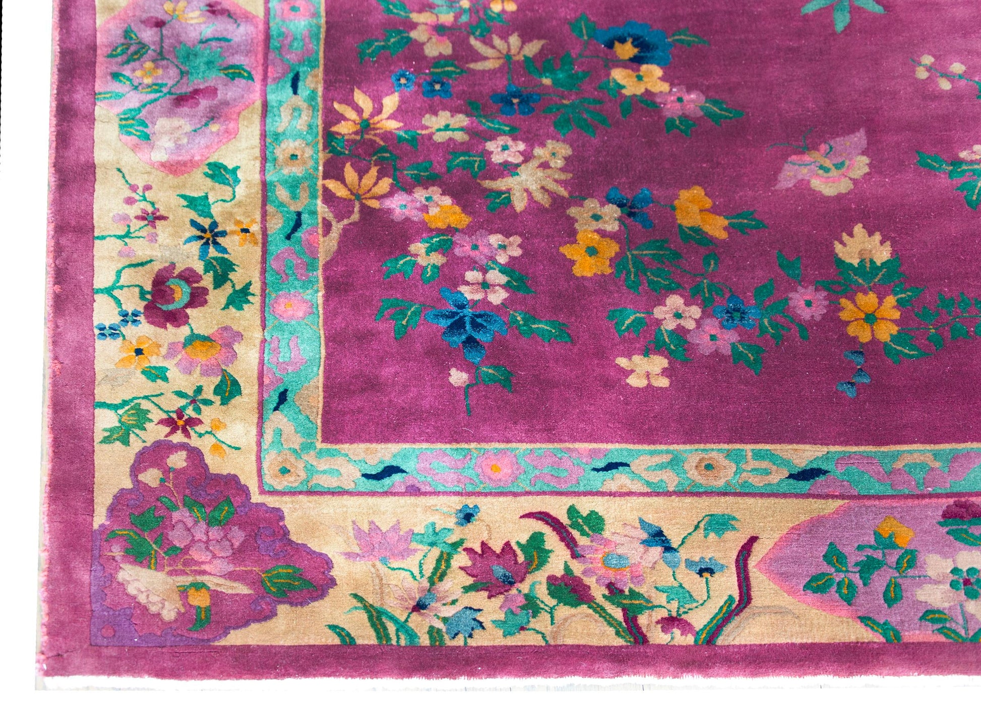 Early 20th Century Chinese Art Deco Rug For Sale