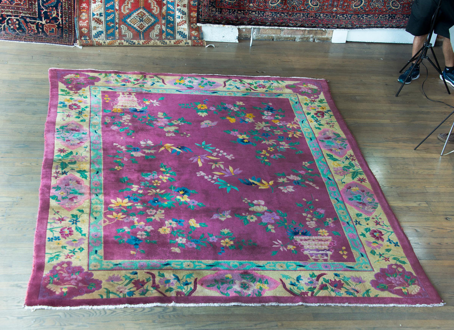Early 20th Century Chinese Art Deco Rug For Sale