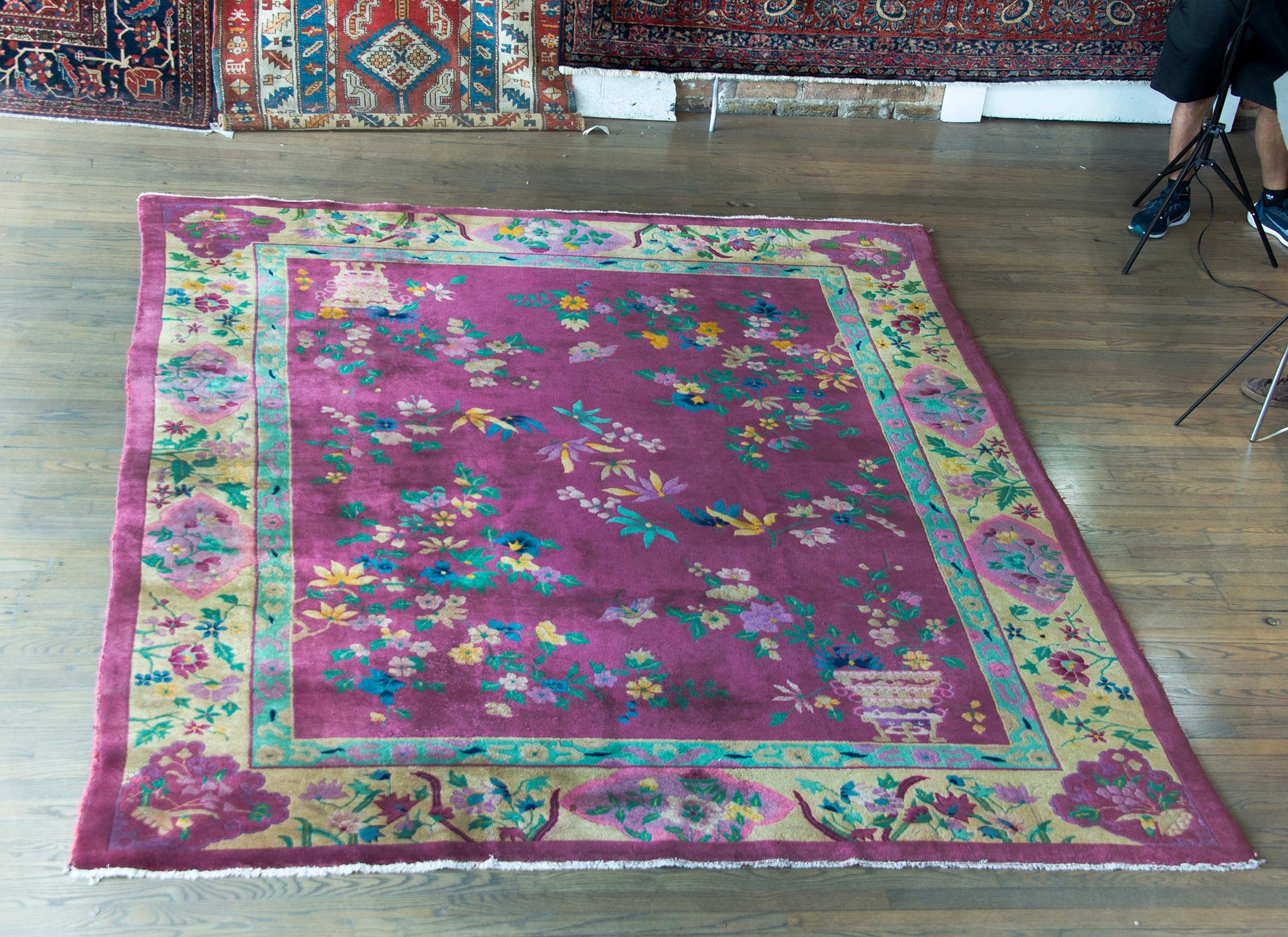Early 20th Century Chinese Art Deco Rug For Sale